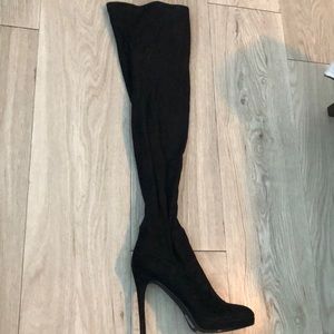 Over the Knee Black Boots